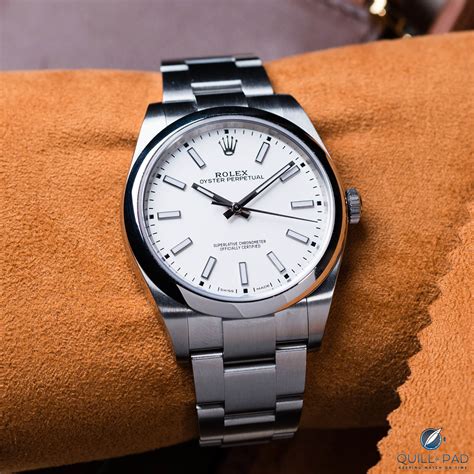 rolex oyster perpetual 39 white for sale